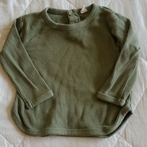 Nui organic cotton waffle top